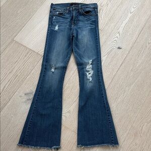 Flying Monkey flare leg ripped jean